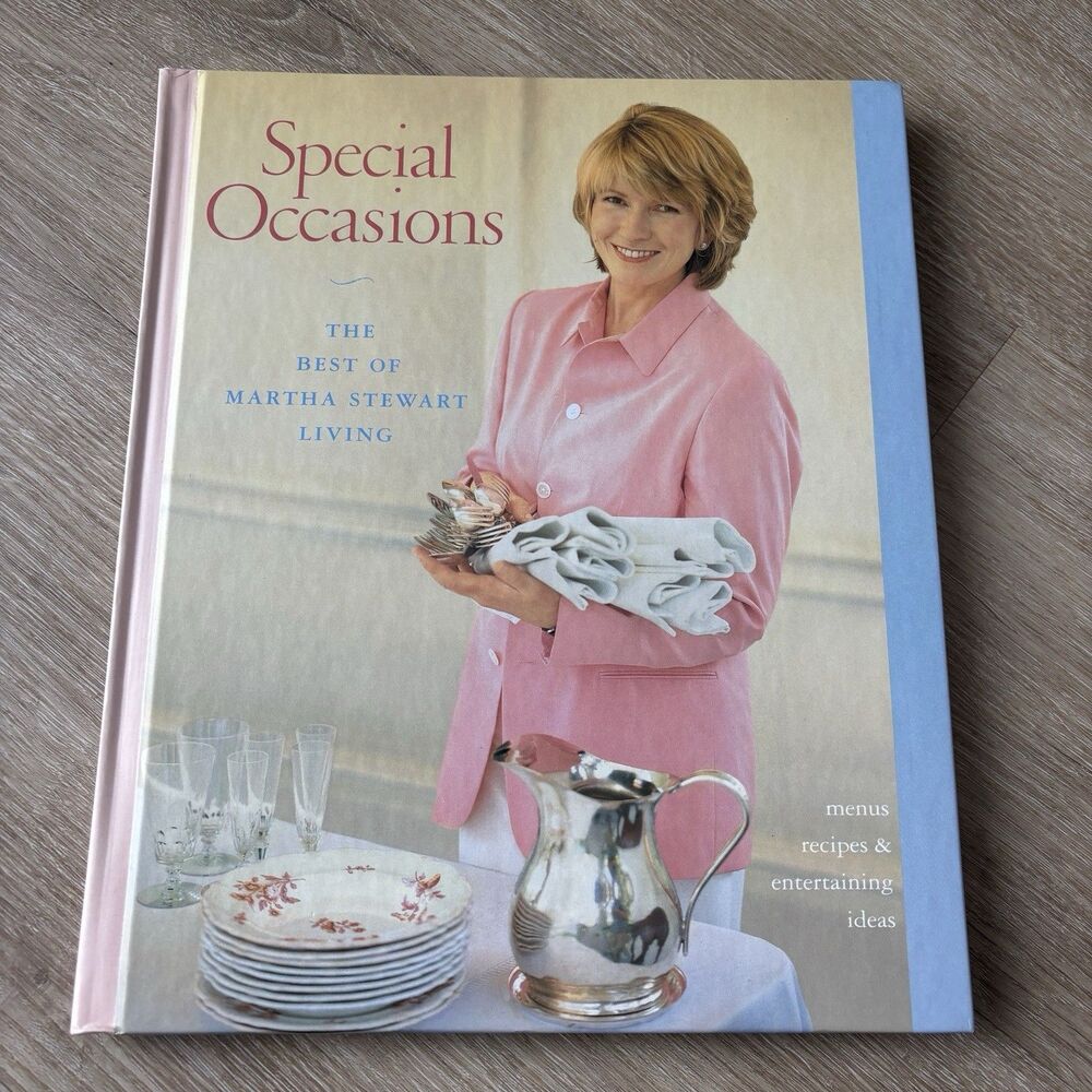 Vintage 1994 Special Occasions Martha Stewart Living Cookbook Recipes Book